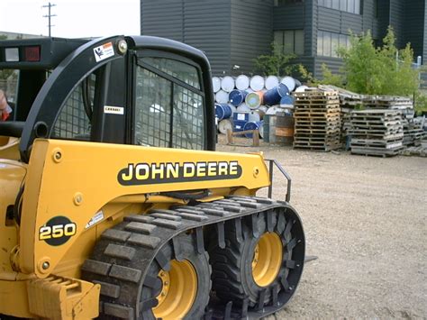 john deere 250 track hoe